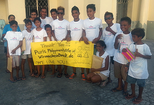 Spendengelder der WIRmachenDRUCK GmbH kamen Schulkindern auf den Philippinen zugute