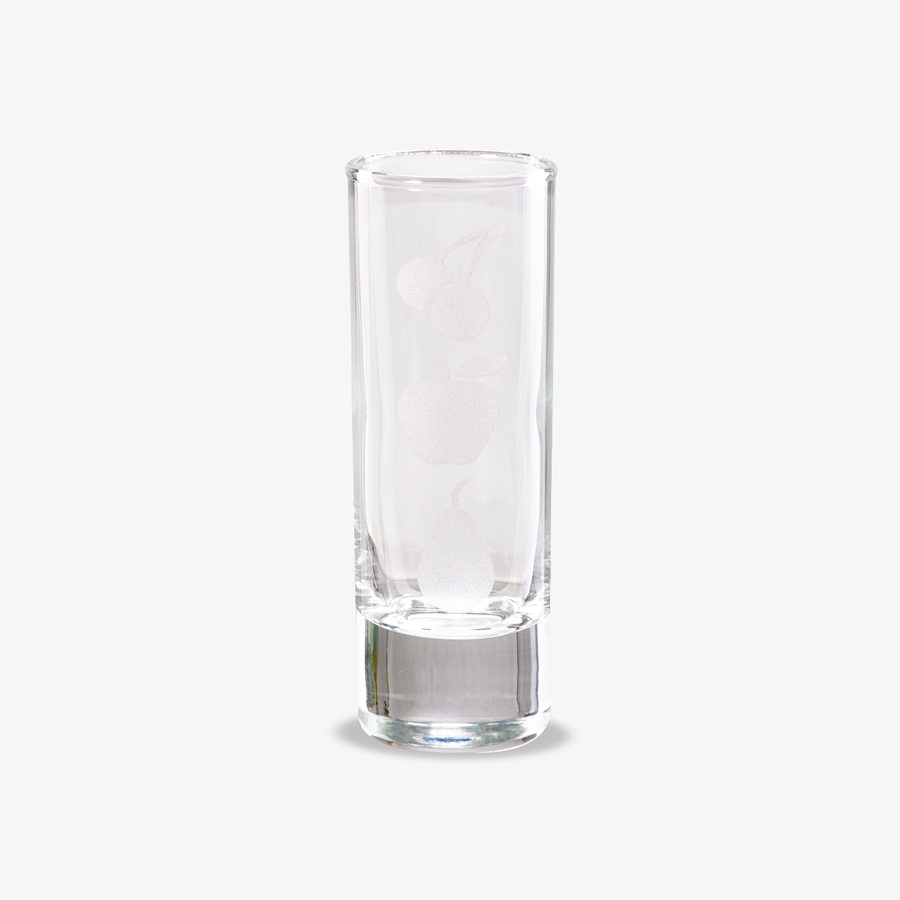 Spülmaschinenfestes Schnapsglas mit Eisboden und einer Füllmenge von 6,5 cl , 114 g schwer