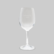 Weißweinglas mit individueller Gravur aus edlem Kristallglas