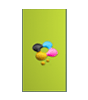 Eintrittskarte DIN lang 4/4 farbig + Sonderfarbe Gold