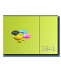 Eintrittskarte DIN A6 perforiert & 1 x nummeriert 4/4 farbig + Sonderfarbe Gold