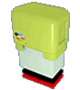Hochwertiger Automatikstempel mit schwarzem + rotem Kissen