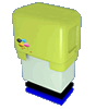 Hochwertiger Automatikstempel mit schwarzem + blauem Kissen