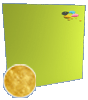 Postkarten Quadrat 10,5 cm x 10,5 cm mit Hei�folienpr�gung Gold