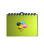 mehrseitige Kalender, 4/0 farbig, 14 Blatt, DIN A5 quer