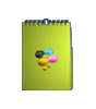 mehrseitige Kalender, 4/0 farbig, 14 Blatt, DIN A6