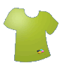 Hochwertige zertifizierte Fu�bodenaufkleber in Shirt-Form