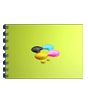 Brosch�re mit Spiralbindung, DIN A4 quer, 8-seitig