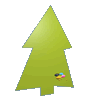 Hochwertige zertifizierte Fu�bodenaufkleber in Tannenbaum-Form