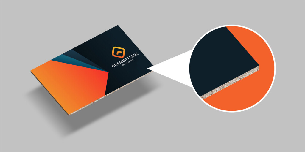 Business Card aus Holzschliffpappe in klassischer Visitenkartengröße