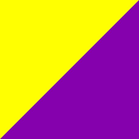 Beispiel für den Farbkontrast Komplementärkontrast: Gelb und Violett