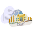 postkarten-stanzform-wolke-partielle-glitzerlackveredelung-guenstig-drucken - Warengruppen Icon