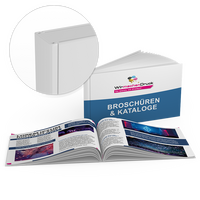 Broschüre mit PUR-Klebebindung, Endformat DIN A5 quer