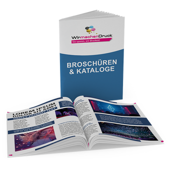 Broschüre mit Drahtheftung, Eigene Größe