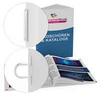 Broschüre mit Drahtheftung DIN A4 hoch (210 x 297 mm)
