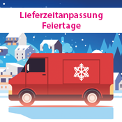 Lieferzeitanpassung Feiertage