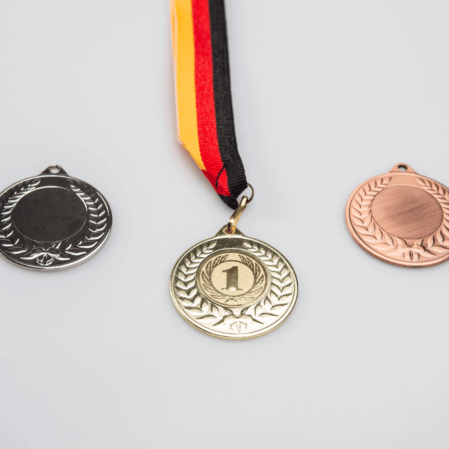 Medaillen einzeln günstig online gravieren WIRmachenDRUCK.de