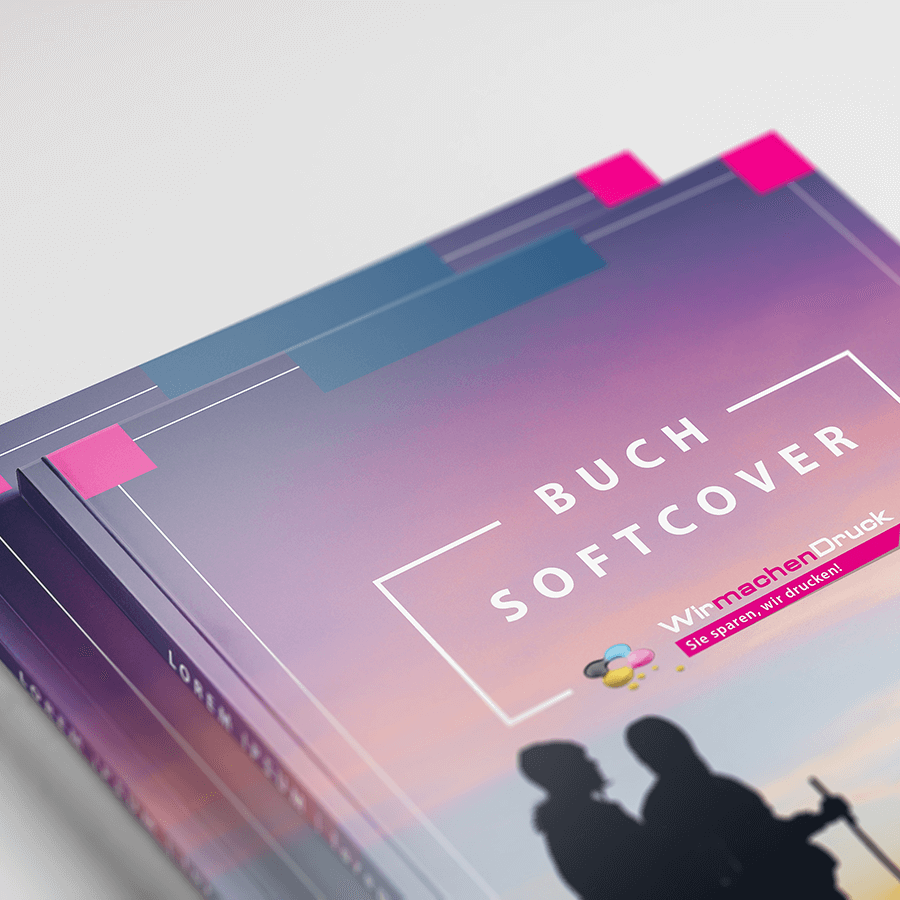 Softcover-Bücher günstig online drucken | WIRmachenDRUCK.de