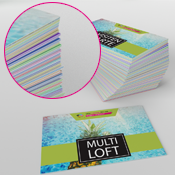 Individuell gestaltbare Multiloft-Visitenkarten mit Farbkern