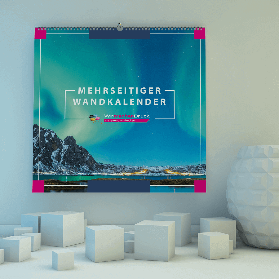 Quadratische Wandkalender günstig drucken  WIRmachenDRUCK.de