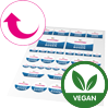 vegane Stickerbögen auf wiederablösbarer Klebefolie - Warengruppen Icon