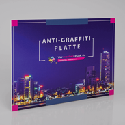 Anti-Graffiti-Platte