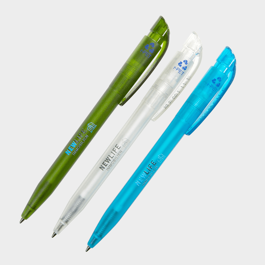 Kugelschreiber aus recyceltem PET in vielen Farben