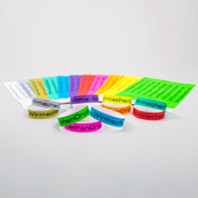 reißfest sicher Motiv 18+ Kontrollbänder aus Tyvek – wasserfest 19mm bedruckt Einlassbänder 100 Stück Neon Pink
