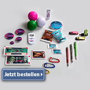 Sammlung von Werbeartikeln