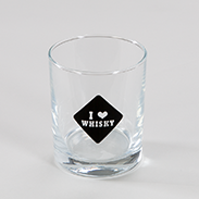 Whiskyglas mit Druck