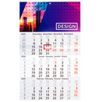 3-Monatskalender mit individuell bedrucktem Kopfteil (4/0-farbig)