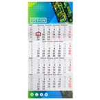 4-Monatskalender mit individuell bedrucktem Kopf- und Fußteil (4/0-farbig)