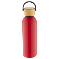 Aluminiumflasche mit Bambus-Tragedeckel unbedruckt