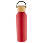 Aluminiumflasche mit Bambus-Tragedeckel unbedruckt