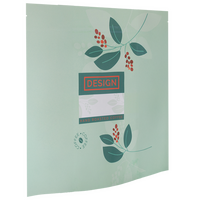 Aluminiumpapier-Standbodenbeutel 17 x 17 x 8 cm mit neutralem Boden und Ventil, 4-farbig bedruckt