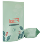 Aluminium-Standbodenbeutel 11 x 19 x 7 cm mit individuellem Boden, 4-farbig bedruckt