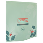 Aluminium-Standbodenbeutel 17 x 17 x 8 cm mit neutralem Boden, 4-farbig bedruckt