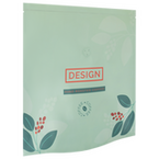 Aluminium-Standbodenbeutel 17 x 17 x 8 cm mit neutralem Boden und Ventil, 4-farbig bedruckt