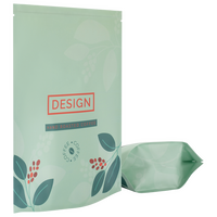 Aluminium-Standbodenbeutel 17 x 27 x 8 cm mit individuellem Boden, 4-farbig bedruckt