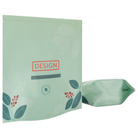 Aluminium-Standbodenbeutel 19 x 19 x 11 cm mit individuellem Boden, 4-farbig bedruckt