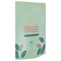 Aluminium-Standbodenbeutel 8 x 13 x 5 cm mit neutralem Boden, 4-farbig bedruckt