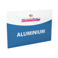Aluminiumverbundplatte weiß 40 x 30cm 4/4-farbig bedruckt