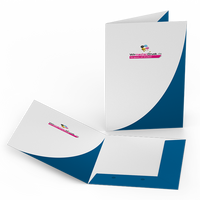 Angebotsmappen, farbig bedruckt, Form