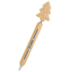 Bambus-Weihnachtskugelschreiber