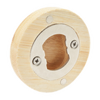 Bambus-Flaschenöffner rund mit Magnet, Personalisierung auf Anfrage