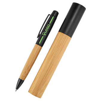 Bambus-Kugelschreiber Schwarz