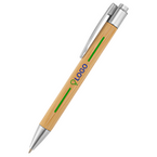 Bambus-Kugelschreiber Silber