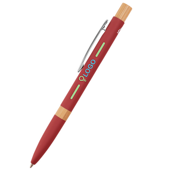 Bambus-Softtouch-Kugelschreiber Chroma