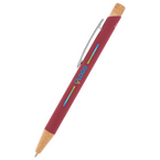 Bambus-Softtouch-Kugelschreiber Pastell