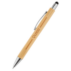 Bambus-Touchpen-Kugelschreiber Elegance mit einseitiger Lasergravur